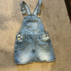 Girls skirt overalls size 8 So brand